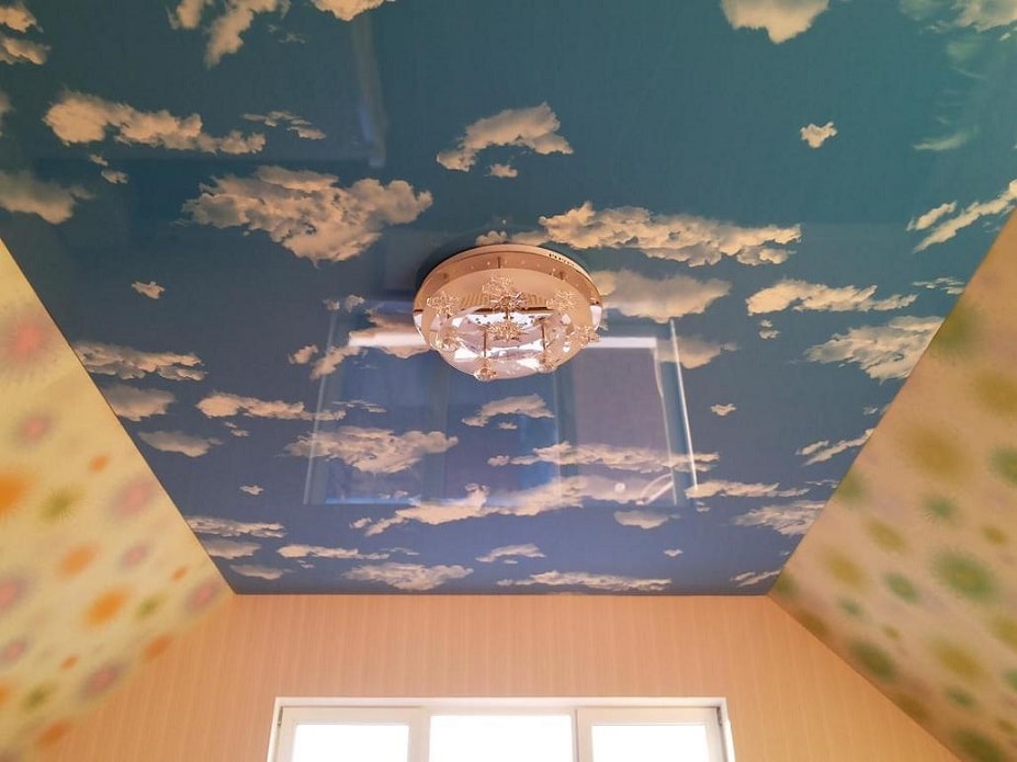 Подвесные потолки небо в квартире